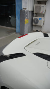 Ferrari 488 Spider 2016 2017 2018 2019 2020 with Aftermarket Parts - 1:1 Pista Style Rear Lip Spoiler Carbon Fiber / FRP from Aero Republic